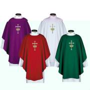 Chasuble-Cross And Crown-Red (59"W x 51"L) | SHOPtheWORD