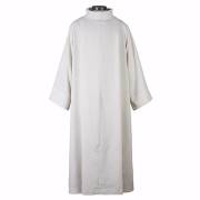 Alb-Flax Cowl Neck/Monastic-Polyester/Linen Blend-Beige-Small | SHOPtheWORD