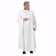 Alb-Cowl Neck/Monastic-Polyester-White-Small | SHOPtheWORD
