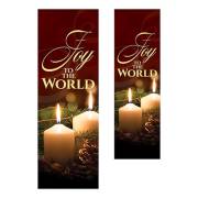 Banner-Joy To The World w/Pole Hems (18" x 5') | SHOPtheWORD