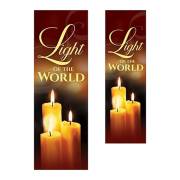 Banner-Light Of The World w/Grommets (18" x 5') | SHOPtheWORD