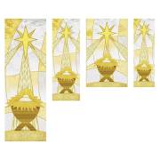 Banner-Nativity Star w/Pole Hems (2' x 6') | SHOPtheWORD