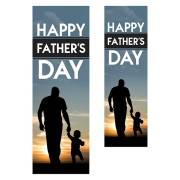 Banner-Father's Day Silhouette w/Pole Hems (18" x 5') | SHOPtheWORD