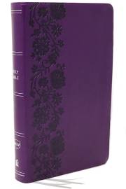 NKJV Compact Large Print Reference Bible (Comfort Print)-Purple Leathersoft | SHOPtheWORD
