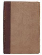 KJV Compact Bible-Brown Two Tone LuxLeather | SHOPtheWORD