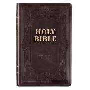 KJV Deluxe Gift Bible-Dark Brown LuxLeather Indexed | SHOPtheWORD