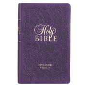 KJV Giant Print Bible-Purple LuxLeather Indexed | SHOPtheWORD