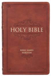 KJV Giant Print Bible-Brown LuxLeather Indexed | SHOPtheWORD