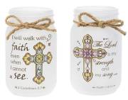 Light Up Jars-Window Of Faith Cross (5 1/8" x 3") (Pack of 6) | SHOPtheWORD