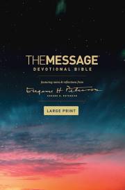 The Message/Large Print Devotional Bible-Hardcover | SHOPtheWORD