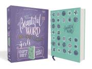 NIV Beautiful Word Coloring Bible For Girls Pencil/Sticker Gift Set (Comfort Print)-Teal LeatherSoft Over Board | SHOPtheWORD