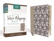 NIV Verse Mapping Bible (Comfort Print)-Navy Floral Leathersoft | SHOPtheWORD