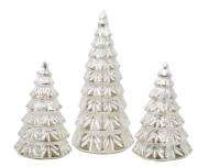 Glass Decor-LED Light Up Tree Set (3 Pieces) | SHOPtheWORD