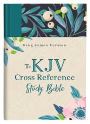 KJV Cross Reference Study Bible-Turquoise Floral Hardcover | SHOPtheWORD