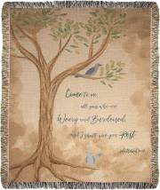 Throw-Come To Me All Who Are Weary Tapestry (50" x 60") | SHOPtheWORD