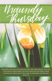 Bulletin-Maundy Thursday: Now Before The Feast Of Passover (John 31:1, KJV) (Pack Of 100) | SHOPtheWORD