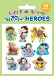 Sticker-New Testament Heroes (Little Bible Heroes)-6 Sheets Of 9 | SHOPtheWORD