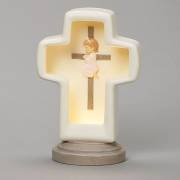 Table Cross-LED-Praying Girl Cross (7.75") | SHOPtheWORD