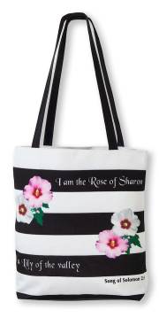 Tote Bag-Rose Of Sharon/Lily Of The Valley (Song Of Solomon 2:1) (#7901) | SHOPtheWORD