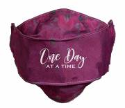 Face Mask-One Day At A Time-Burgundy | SHOPtheWORD