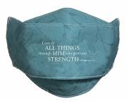 Face Mask-I Can Do All Things Through Him Who Gives Me Strength-Blue | SHOPtheWORD