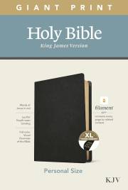 KJV Personal Size Giant Print Bible/Filament Enabled-Black Genuine Leather Indexed | SHOPtheWORD