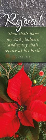 Bookmark-Rejoice! Many Shall Rejoice At His Birth (Luke 1:14) (Pack Of 25) | SHOPtheWORD