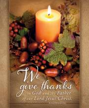 Bulletin-We Give Thanks To God And The Father..(Colossians, 1:3, KJV) (Pack Of 100)-Legal Size | SHOPtheWORD