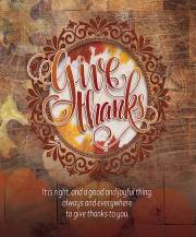 Bulletin-Give Thanks (Pack Of 50) | SHOPtheWORD