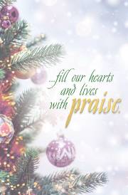 Bulletin-Advent Week 5: Praise/Trees And Ornaments (Pack Of 50) | SHOPtheWORD