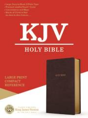 KJV Large Print Compact Reference Bible-Burgundy Mass Market LeatherTouch | SHOPtheWORD