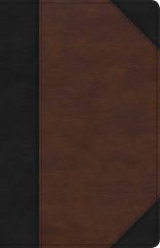 KJV Large Print Personal Size Reference Bible-Black/Brown LeatherTouch (Mar 2021) | SHOPtheWORD