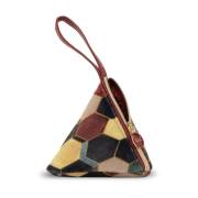 Triangle Bags-Kind-Velour w/Word Zipper Charm & Wrist Strap (6" x 6" x 6") | SHOPtheWORD