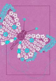 The Passion Translation New Testament w/Psalms, Proverbs & Song Of Songs/Youth (2020 Edition)-Pink Butterly Imit | SHOPtheWORD