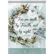 Flag-Garden-Durasoft-Walk By Faith (12.5" x 18") | SHOPtheWORD