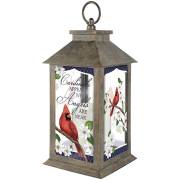 Lantern w/LED Candle & Timer-Angels Are Near In Our Hearts (13" x 5.5" x 5.5") | SHOPtheWORD