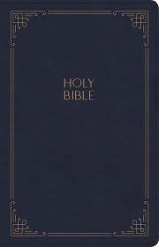 KJV Large Print Personal Size Reference Bible-Navy LeatherTouch Indexed (Mar 2021) | SHOPtheWORD