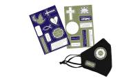 Face Mask Repositionable Stickers (Set of 2 Cards/18 Stickers) | SHOPtheWORD