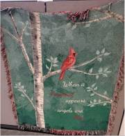 Throw-When A Cardinal Appears... Tapestry (50" x 60") | SHOPtheWORD