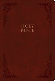 CSB Super Giant Print Reference Bible-Burgundy LeatherTouch Indexed | SHOPtheWORD