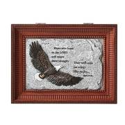 Music Box-Eagles Wings-Brown/Nocturne (8" X 6.25" X 2.75") | SHOPtheWORD