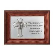 Music Box-Armor Of God-Brown/Claire De Lune (8" X 6.25" X 2.75") | SHOPtheWORD