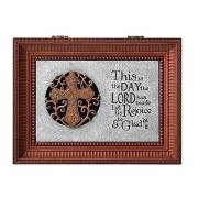 Music Box-Rejoice-Brown/How Great Thou Art (8" X 6.25" X 2.75") | SHOPtheWORD
