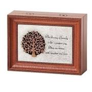 Music Box-Family Blessing-Brown/Fur Elise (8" X 6.25" X 2.75") | SHOPtheWORD