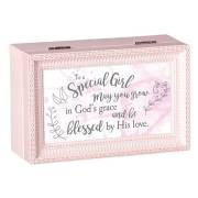 Music Box-To A Special Girl-Pink/Jesus Loves Me (6.25" X 4" X 2.75) | SHOPtheWORD