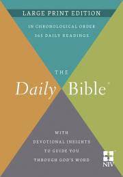 NIV The Daily Bible Large Print Edition-Hardcover (Sep) | SHOPtheWORD