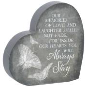 Heart Sitter-Always Stay (6" x 6" x 1") | SHOPtheWORD