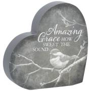 Heart Sitter-Amazing Grace (6" x 6" x 1") | SHOPtheWORD