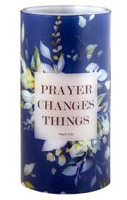 LED Candle-Prayer Changes Things (8") | SHOPtheWORD