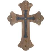Wall Cross-Gold Rivets (14" x 10.25") | SHOPtheWORD